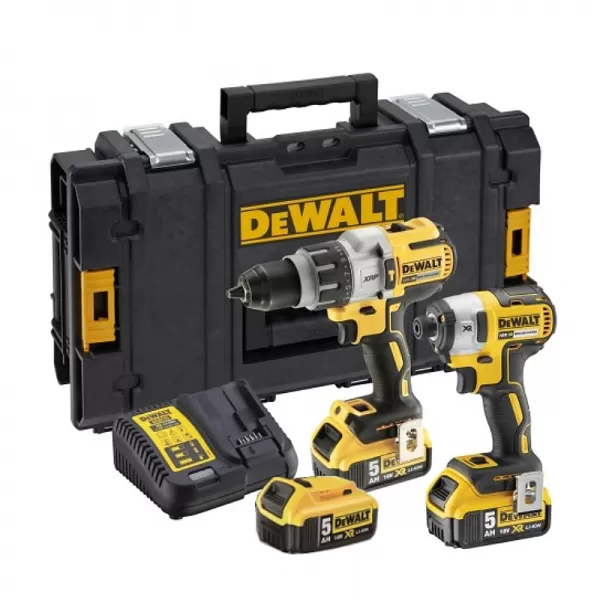 Kombo sada aku nářadí 18V 3x5,0 Ah DeWALT DCK276P3