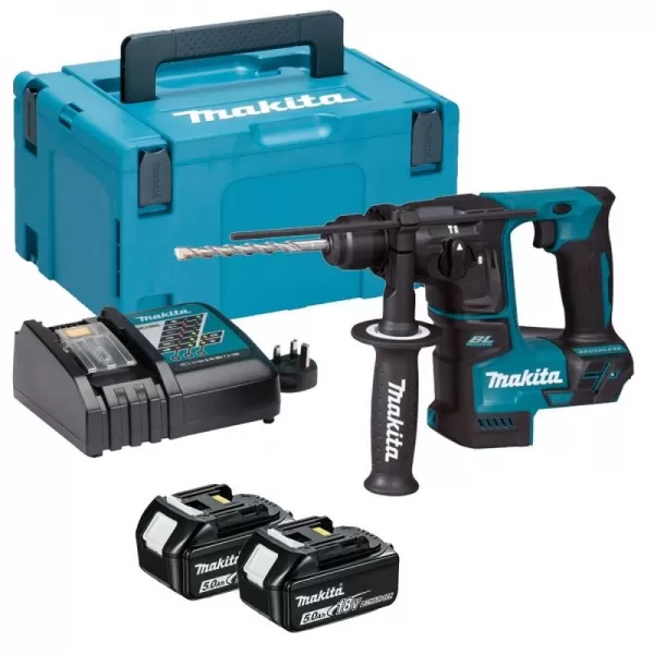Aku vrtací kladivo Li-ion 18V/5,0Ah systainer SDS-Plus Makita DHR171RTJ