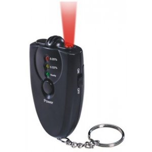 Digitální měřič alkoholu s kapesní svítilnou (přívěsek na klíče)