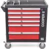 Dílenský vozík G21 Cooper 6, černo-červený 6350402