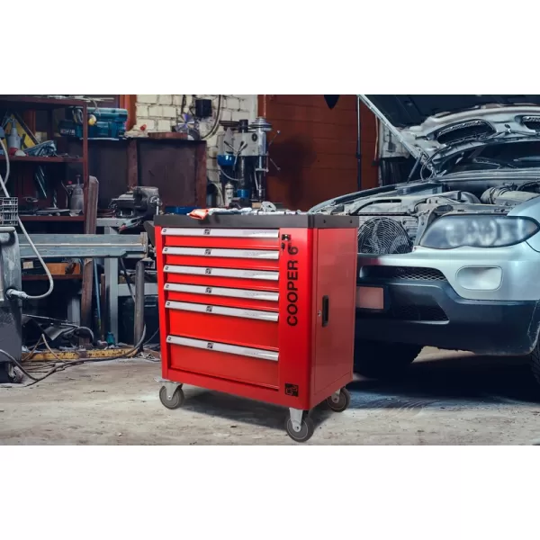 Dílenský vozík G21 Cooper 6, červený 6350403