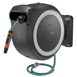 Aku nástěnný box na hadici PowerRoll XXL - 18V 1x2,5Ah, 40 m, bílý Gardena 18647-20