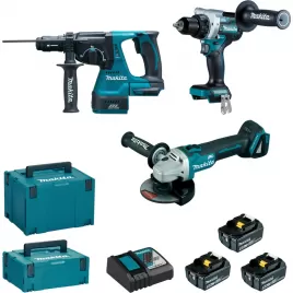 Aku sada DGA506+DHR243+DDF492 Li-ion LXT 18V/3x5,0Ah Makita DLX3202TJ