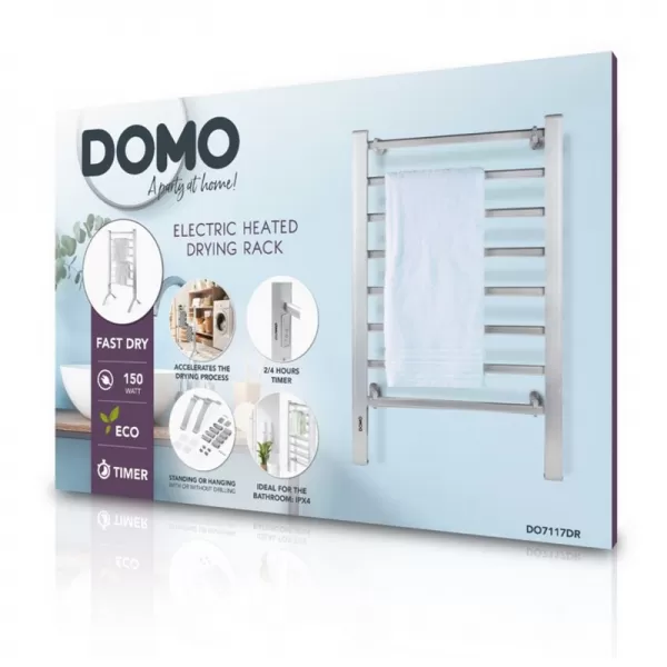 Elektrický topný žebřík - sušák na ručníky DOMO DO7117DR