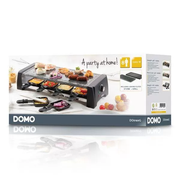Raclette gril pro 8 osob 2v1 DOMO DO9189G