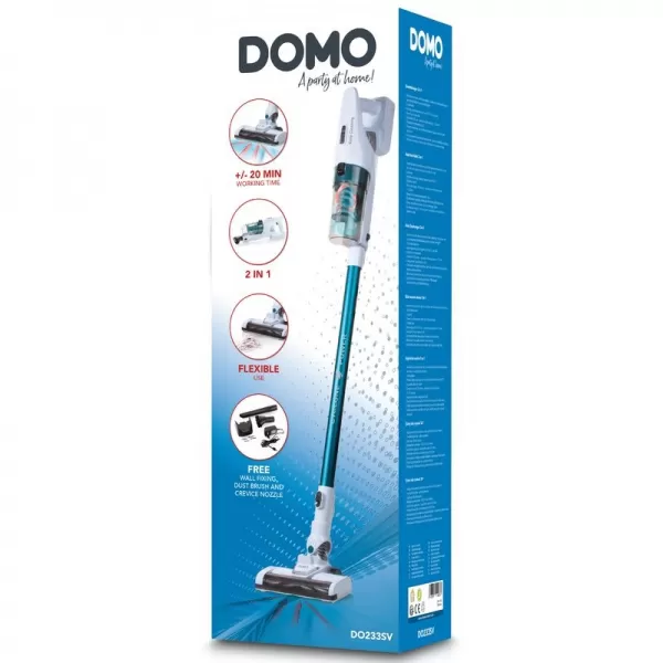 Tyčový aku vysavač 2v1 DOMO DO233SV