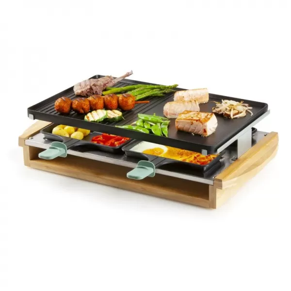 Bambusový Raclette gril DOMO DO9246G