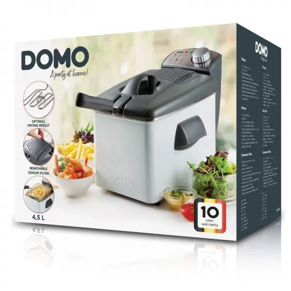 Fritéza nerezová bílá DOMO DO519FR