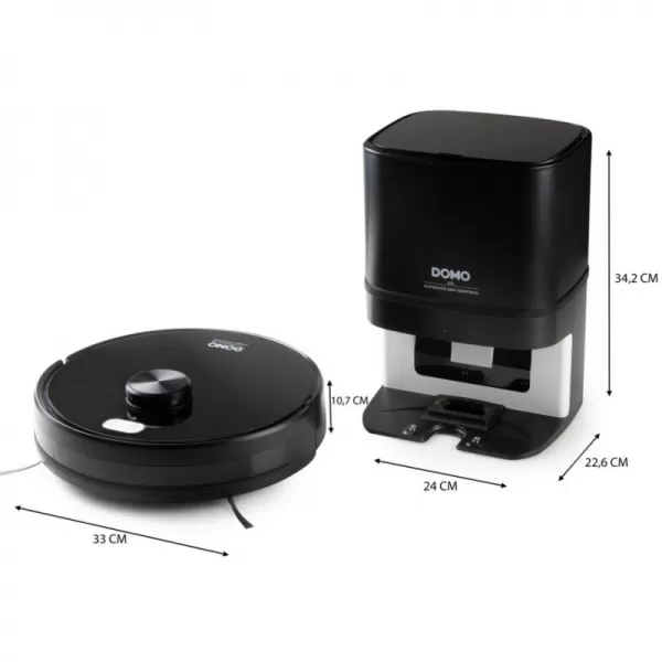 Robotický vysavač s čistící stanicí a mopem DOMO DO7298S