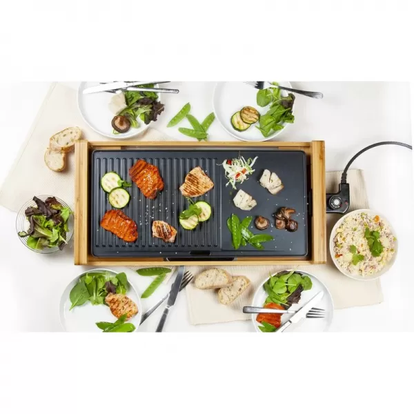 Elektrický stolní gril bambusový DOMO DO8311TP