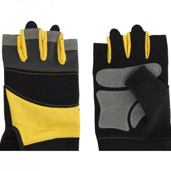 Pracovní černé rukavice s půl prsty DeWALT DPG213L
