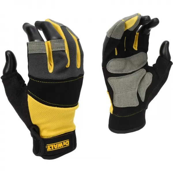 Pracovní černé rukavice na 3 prsty DeWALT DPG214L