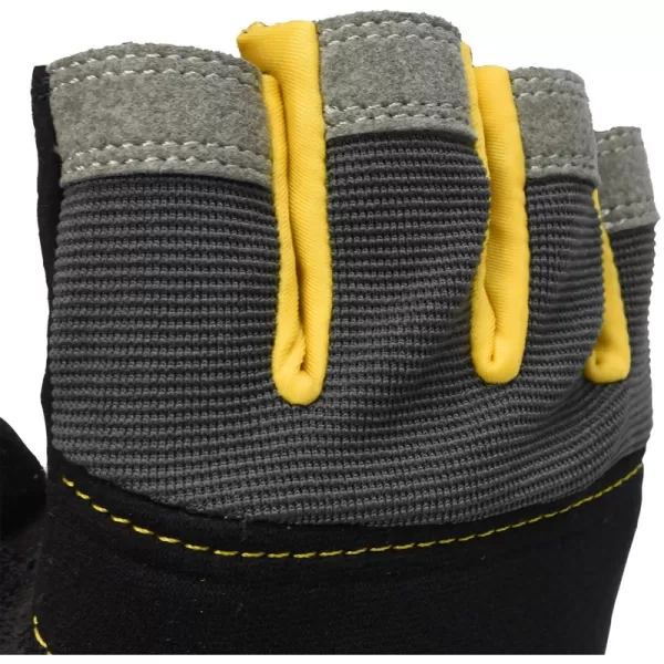 Pracovní černé rukavice s půl prsty DeWALT DPG213L