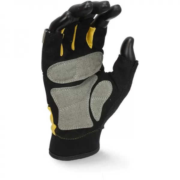 Pracovní černé rukavice s půl prsty DeWALT DPG213L