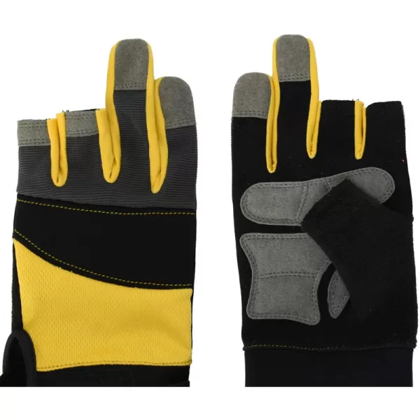 Pracovní černé rukavice na 3 prsty DeWALT DPG214L