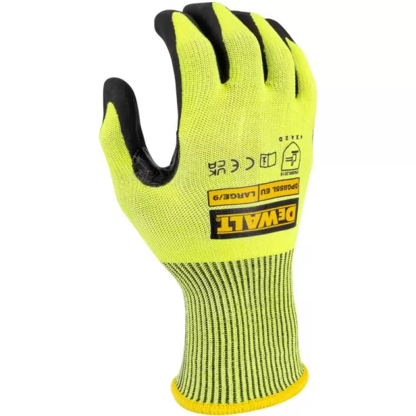 Pracovní protiprořezové rukavice reflexní DeWALT DPG855M