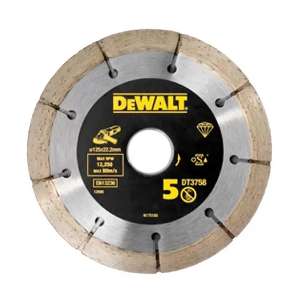 Dia kotouč do drážkovací frézy 125mm výška segmentu 6,3mm dvojitý DeWALT DT3758