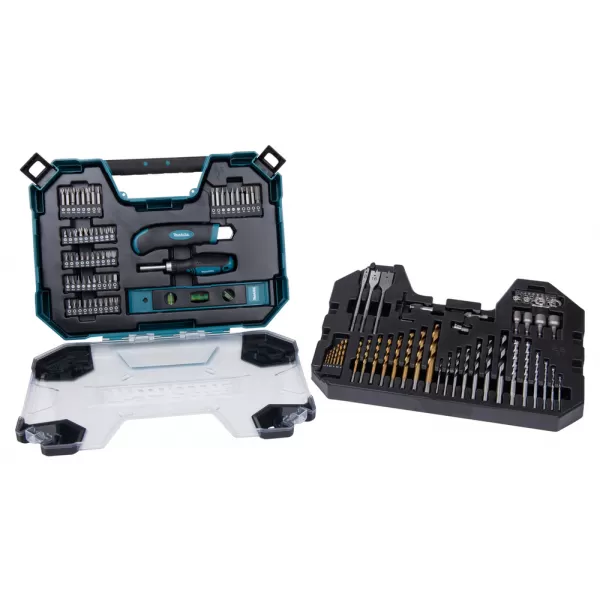 Sada vrtáků a příslušenství 104 ks v plastovém kufru Makita E-22604