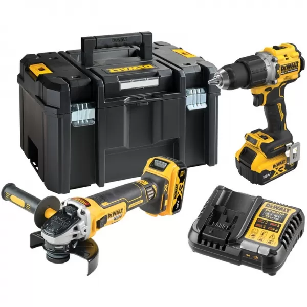 Aku bezuhlíková kombosada nářadí 18V 2x5,0 DeWALT DCK2026P2T