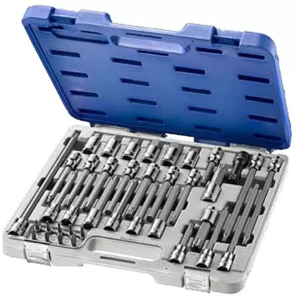 38dílná sada zástrčných hlavic 1/4" a 1/2" TONA Expert E200513T
