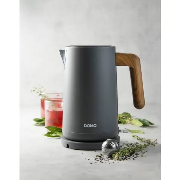 Rychlovarná konvice nerez WOOD YOU DOMO DO9268WK