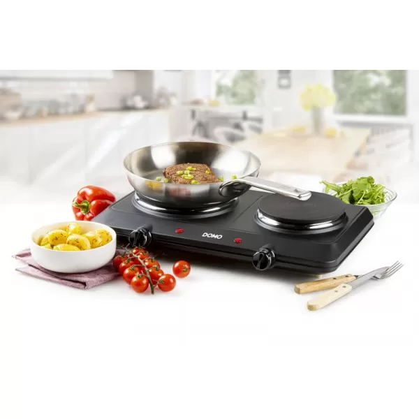 Vařič dvouplotýnkový elektrický DOMO DO30210KP
