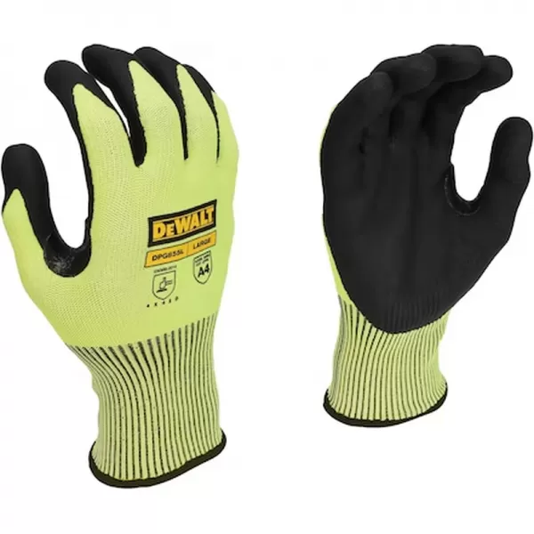 Hi-Vis rukavice s ochranou proti proříznutí DeWALT DPG855M