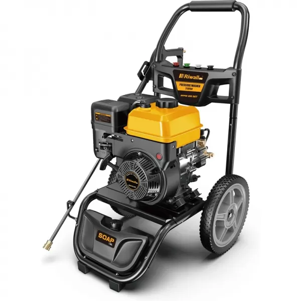 Benzínová tlaková myčka s příslušenstvím Riwall RPPW 250 SET