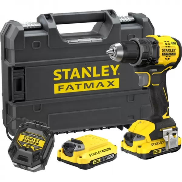 Aku bezuhlíková vrtačka 18V 2x2,0Ah STANLEY FATMAX V20 SFMCD714D2T