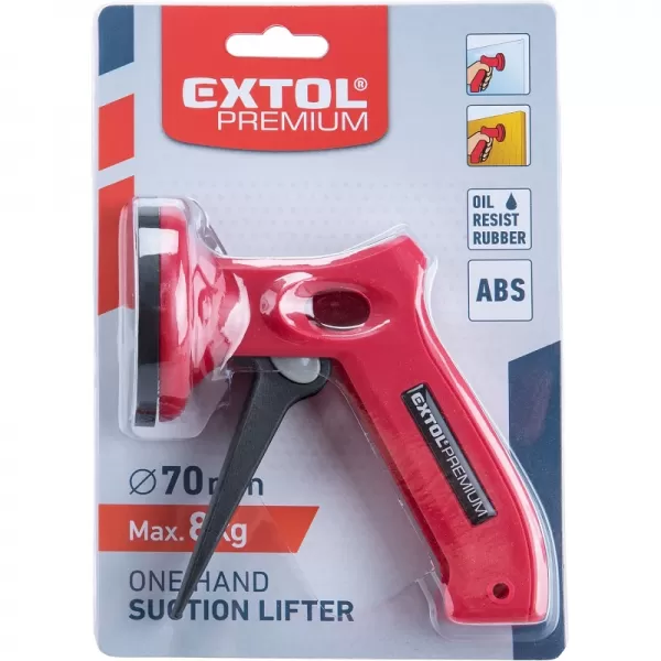 Pistolová přísavka plastová 70mm max. 8kg ABS EXTOL PREMIUM 8863105