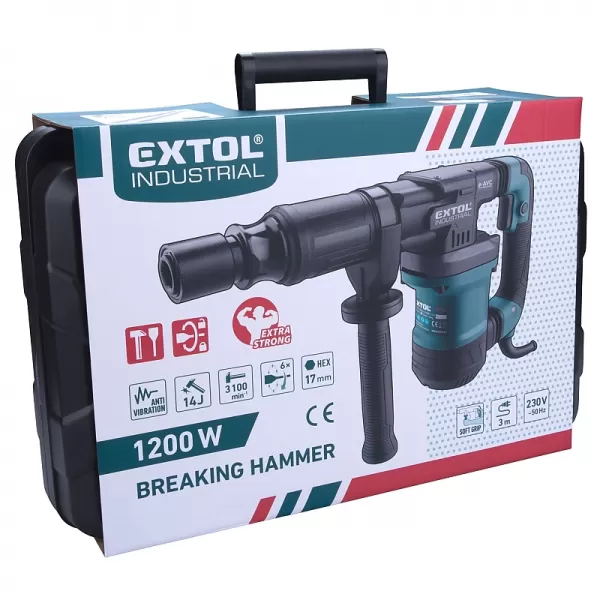 Sekací kladivo HEX 17 Extol Industrial 8790300