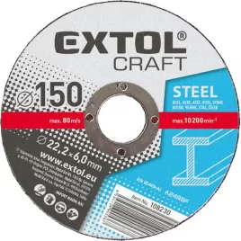 Kotouče brusné na kov 5ks 180x6,0x22,2mm EXTOL CRAFT 108240