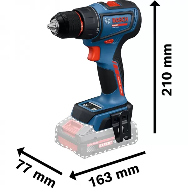 Aku vrtací šroubovák 18V bez aku Bosch EXPERT EXSR18V-90