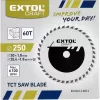 Kotouč pilový s SK plátky 250x1,8x30mm 60T EXTOL CRAFT 19113