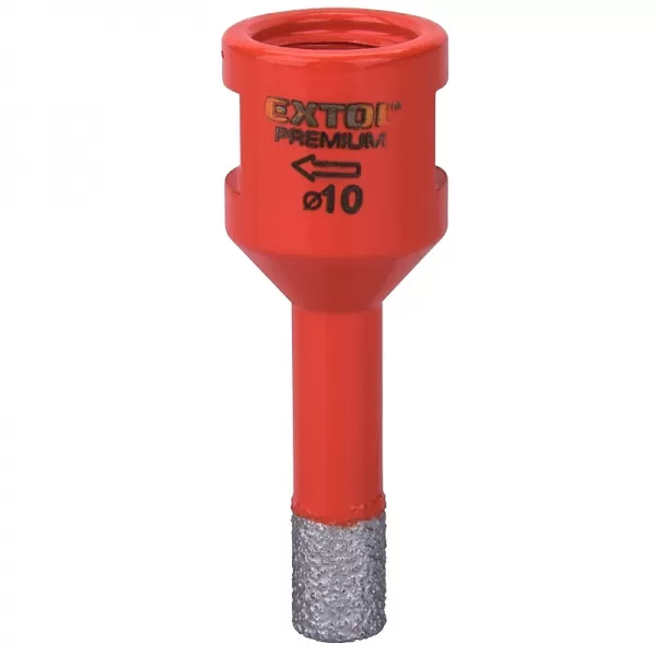 Vykružovací diamantová korunka 10mm pro úhlové brusky EXTOL PREMIUM 8801861