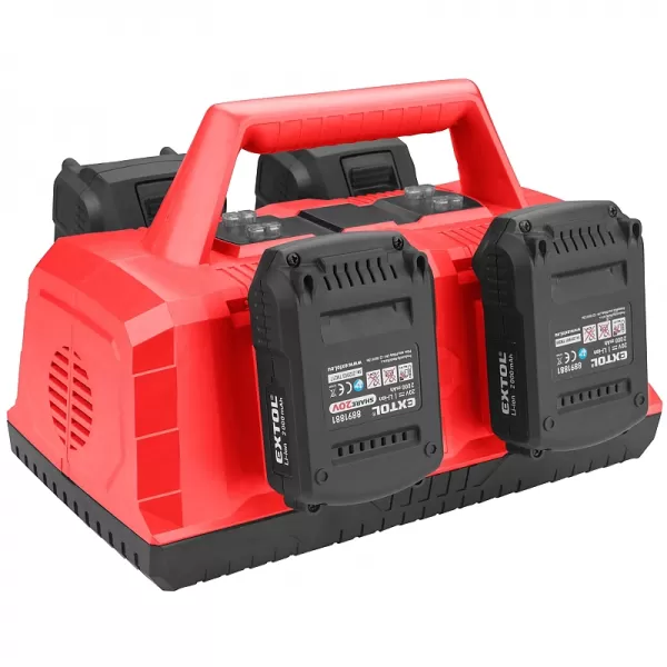 Nabíječka 4ks akumulátorů SHARE20 EXTOL PREMIUM 8891895