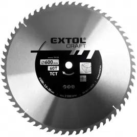 Kotouč pilový s SK plátky 600x3,0x30mm 60T EXTOL CRAFT 19128