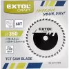 Kotouč pilový s SK plátky 350x2,2x30mm 60T EXTOL CRAFT 19119