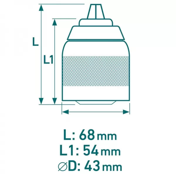 Rychloupínací sklíčidlová hlava 2-13mm EXTOL INDUSTRIAL 8798011