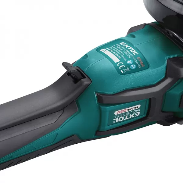 Aku úhlová bruska 125mm 20V bez aku Extol Industrial 8791841