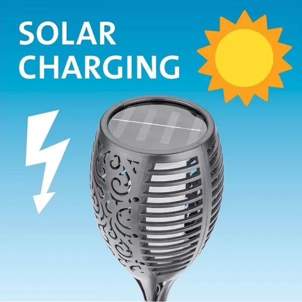 Solární LED pochodeň s plamenem 79cm 35lm EXTOL LIGHT 43132