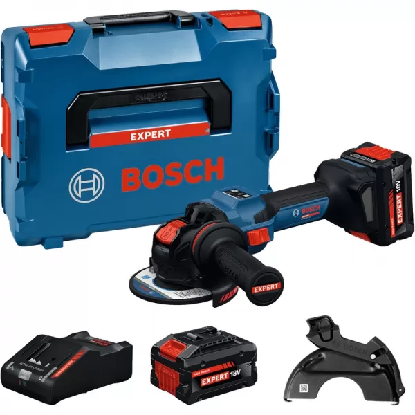 Aku úhlová bruska s X-LOCK 18V 2x8,0Ah Bosch EXPERT EXWX18V-15S