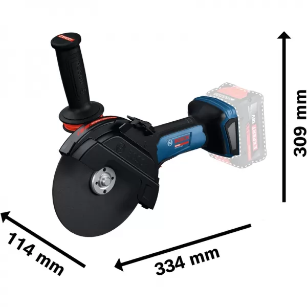 Aku úhlová bruska 18V bez aku Bosch EXPERT EXWS18V-180P