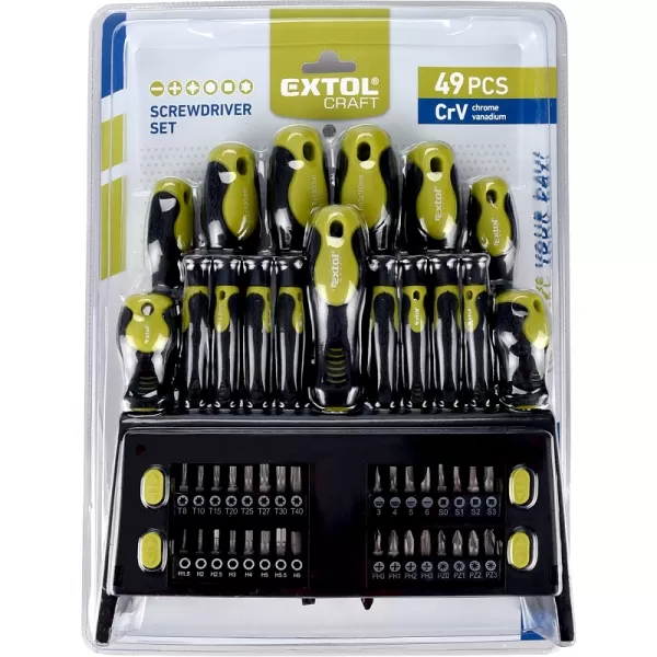 Šroubováky s hroty CrV sada 49ks EXTOL CRAFT 53146
