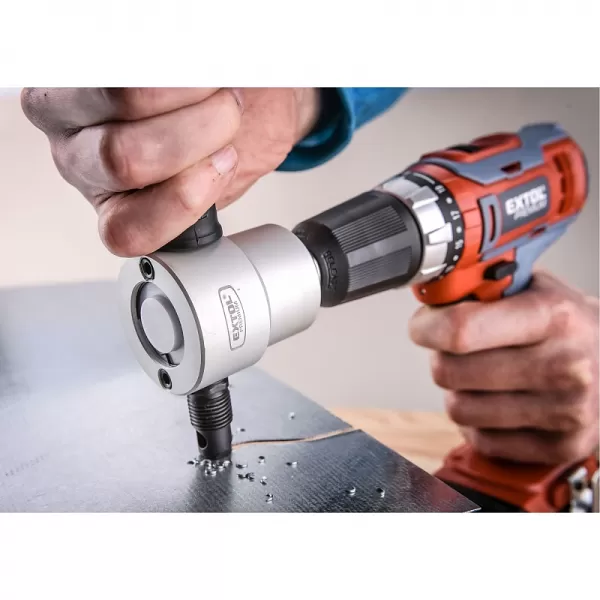 Oboustranný nástavec na vrtačku k stříhání plechu EXTOL PREMIUM 8813651