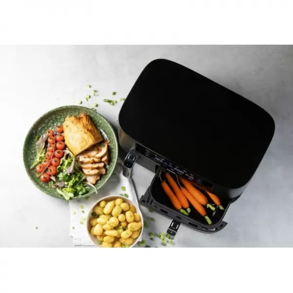 Dvojitá horkovzdušná fritéza 3+6 l DOMO DO546FR