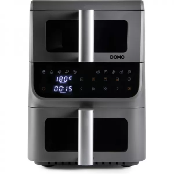 Vertikální dvojitá horkovzdušná fritéza 3,5+6,5 l - DOMO DO550FR