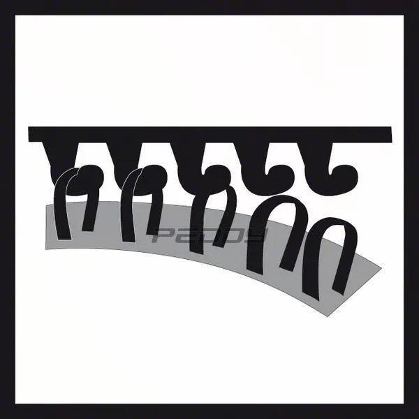 10dílná sada brusných papírů 93 mm; 60 / 80 / 100 / 120 / 180 Bosch 2608607540