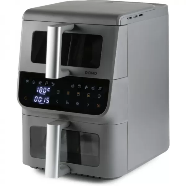 Vertikální dvojitá horkovzdušná fritéza 3,5+6,5 l - DOMO DO550FR