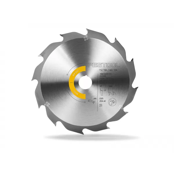 Pilový kotouč do okružních pil HW 160x1,6x20 PW12 Festool 578580